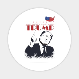 america tshirt template slogan president flag icons decoration Magnet